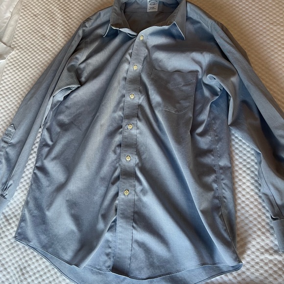 Brooks Brothers Extra Slim Fit Blue Dress Shirt 16-32 - Picture 2 of 3